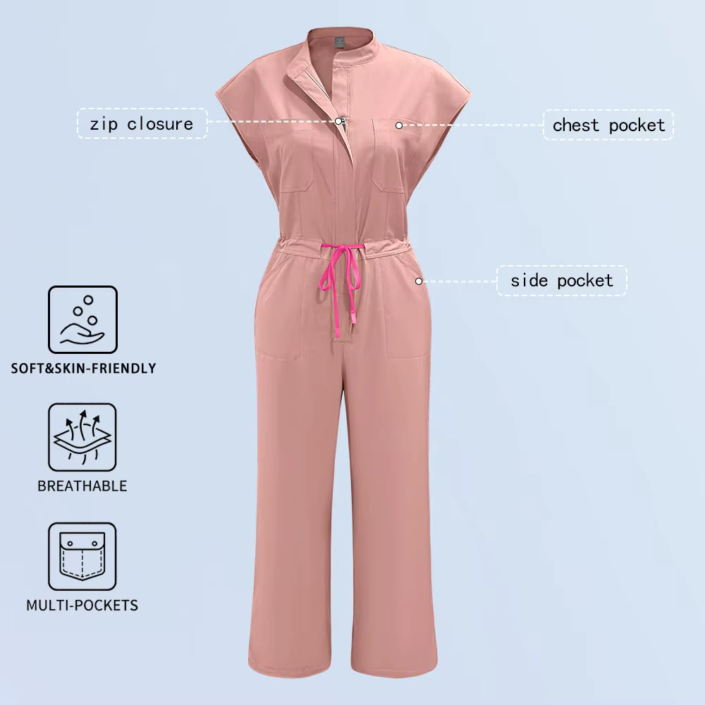 Vura Glow Women's Medical Nurse Uniform Jumpsuit