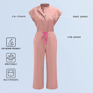 Vura Glow Women's Medical Nurse Uniform Jumpsuit