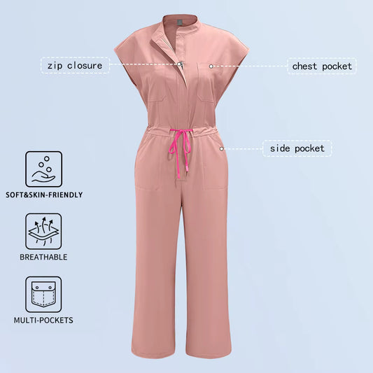 Vura Glow Women's Medical Nurse Uniform Jumpsuit