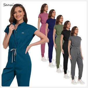 Vura Glow Women's Medical Nurse Uniform Jumpsuit